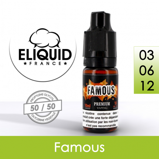 Eliquide Famous - Eliquid France Eliquide Famous - Eliquid France