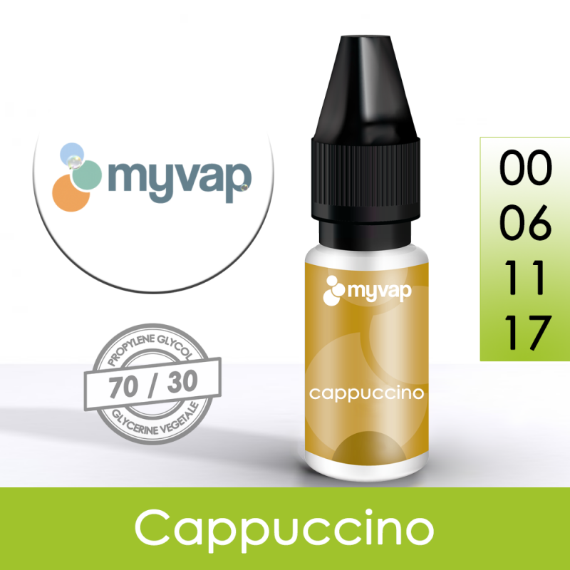 fs vape Eliquide Cappuccino myVap à partir de 4,13 € livraison Gratuite