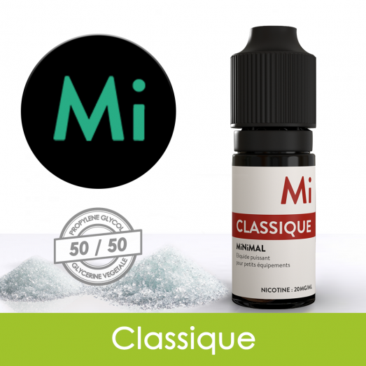 Eliquide sels de nicotine Classique Minimal : 6,21 € Eliquide sels de nicotine Classique Minimal : 6,21 €