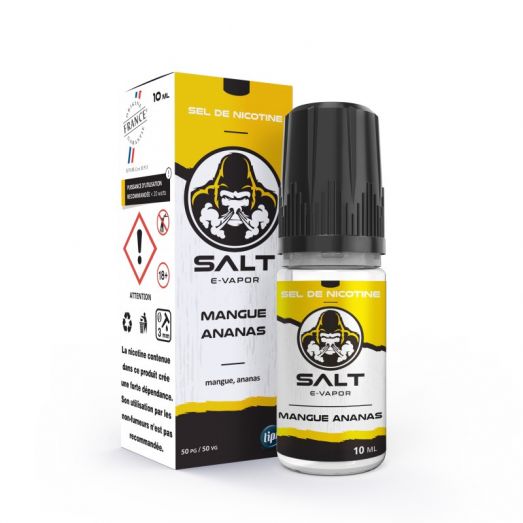 Eliquide sels de nicotine Mangue Ananas Salt E-Vapor : 6,21 €