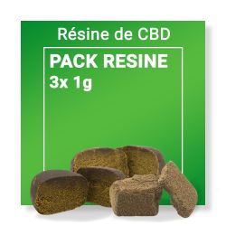 Pack 3 Résines CBD Nature & CBD