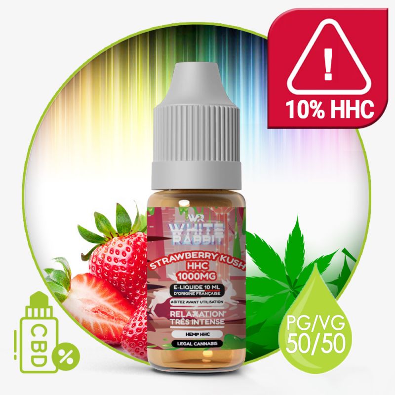hhc e-liquide Eliquide Strawberry Kush HHC White Rabbit à partir de 23,92 €