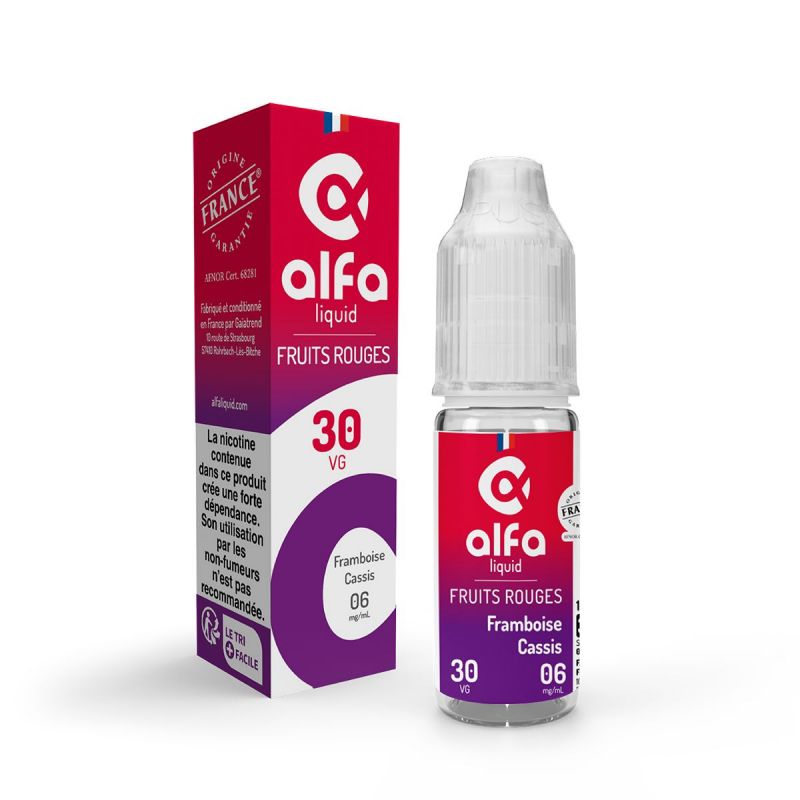 Eliquide Framboise Cassis Alfaliquid à partir de 4,43 € livré