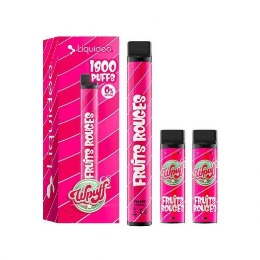 Kit Fruits Rouges Wpuff 1800 - Wpuff - Liquideo