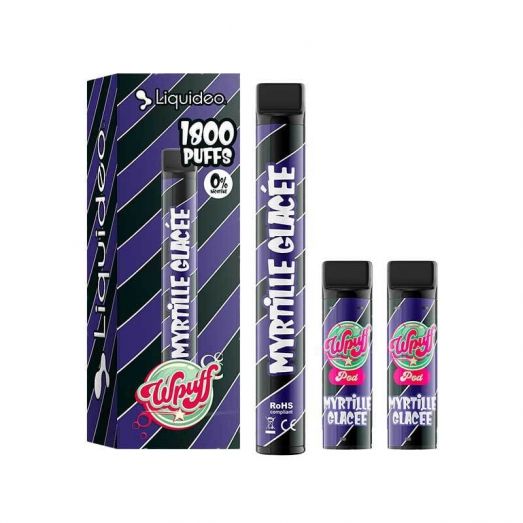 Kit Myrtille Glacée Wpuff 1800 - Wpuff - Liquideo