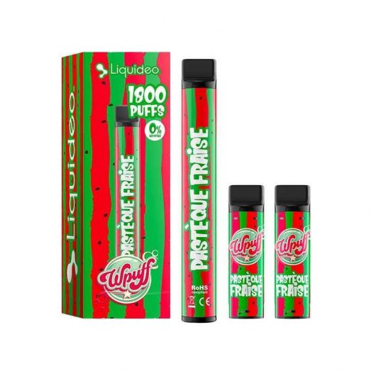 Kit Pastèque Fraise Wpuff 1800 - Wpuff - Liquideo