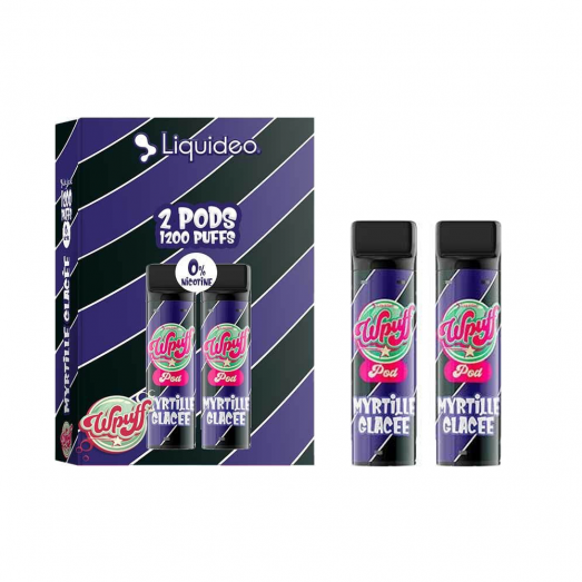 Recharges Myrtille Glacée Wpuff 1800 - Wpuff - Liquideo