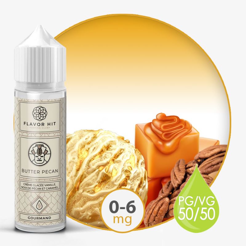 e liquide noix de pecan Meilleurs e-liquides base 100% végétale, sans propylène glycol main image 1