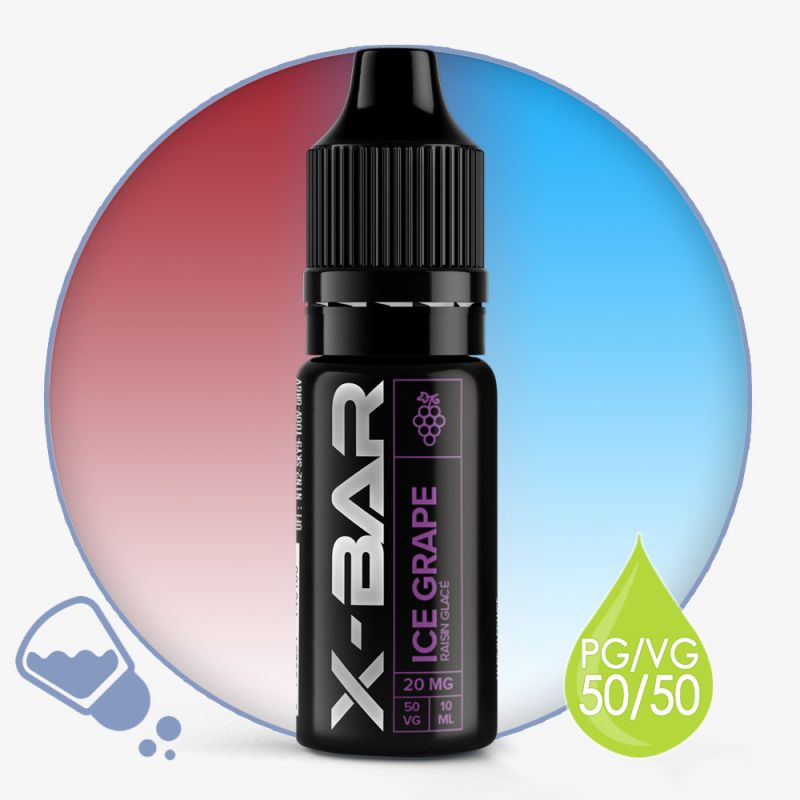 Eliquide sels de nicotine Raisin Glac X-Bar : 5,31 livr Eliquide sels de nicotine Raisin Glac X-Bar : 5,31 livr