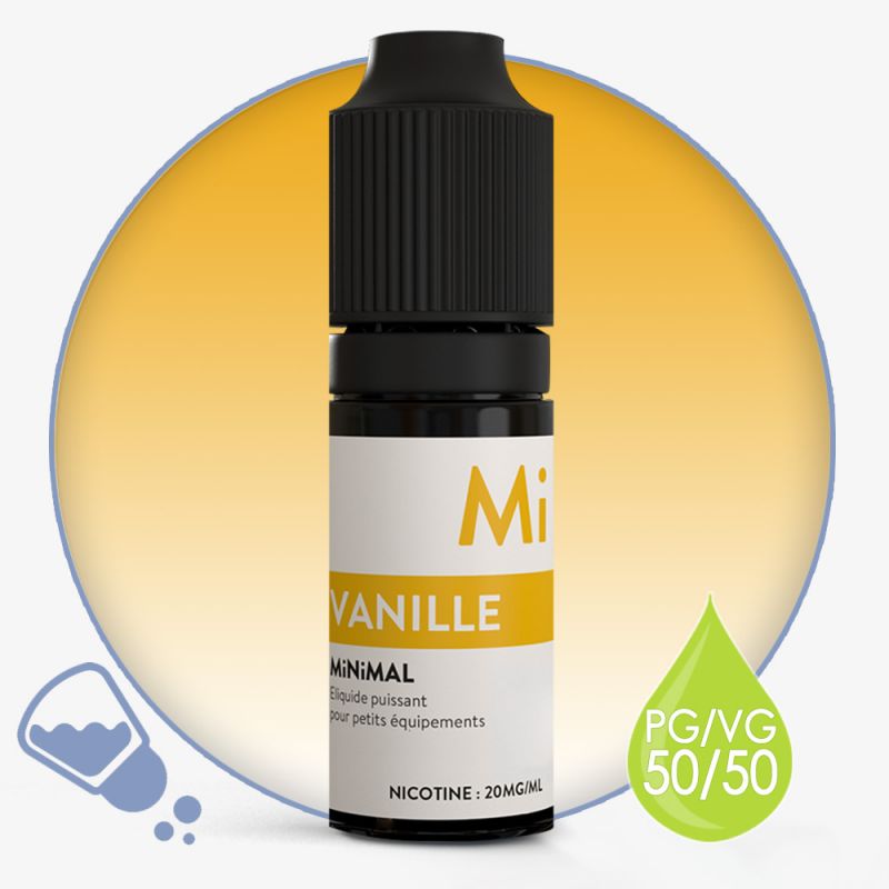 Eliquide sels de nicotine Vanille Minimal : 6,21 € livré
