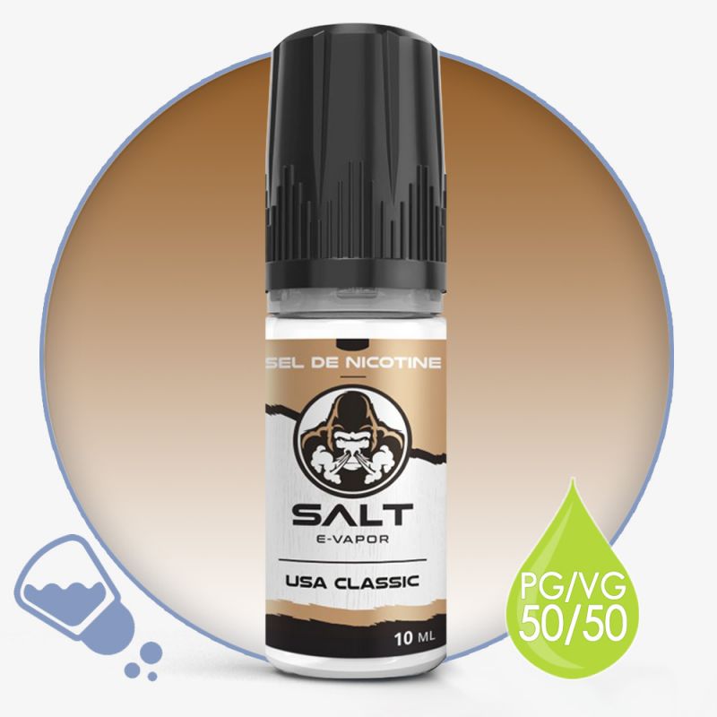 Eliquide sels de nicotine USA Classic Salt E-Vapor : 6,21 €