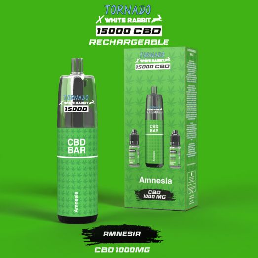 Puff CBD Amnesia Tornado 15000 - White Rabbit Puff CBD Amnesia Tornado 15000 - White Rabbit