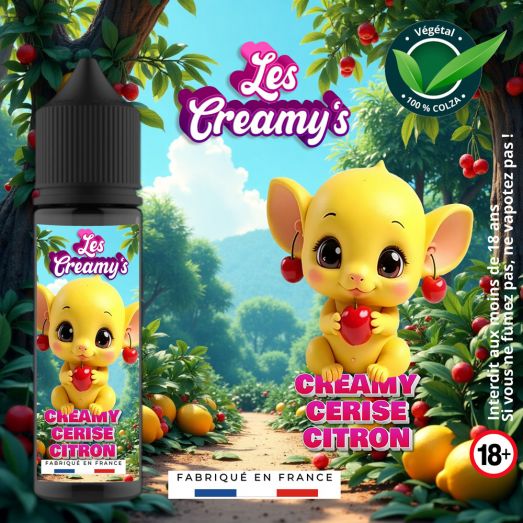 Eliquide Creamy Cerise Citron 50ml Vape Bio