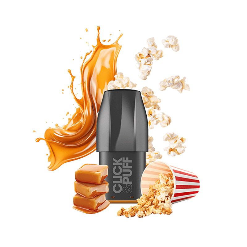 Recharge PopCorn Caramel Click&Puff - X-Bar