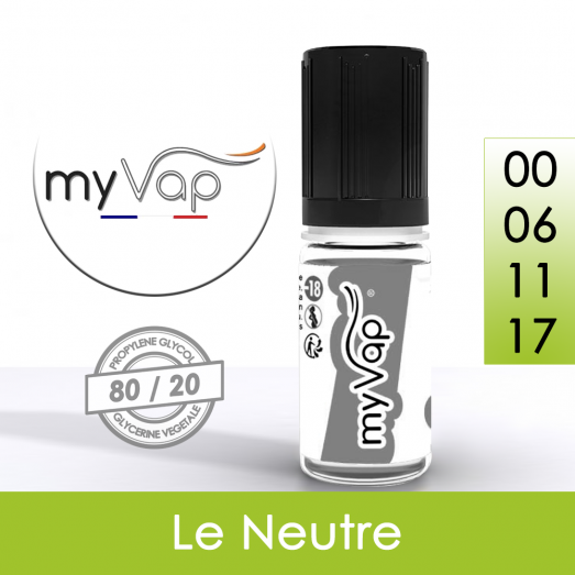 Eliquide Le Neutre 10ml 70/30 - myVap Eliquide Le Neutre 10ml 70/30 - myVap