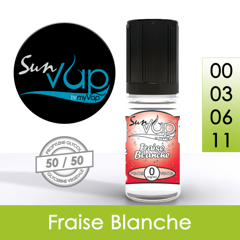 Eliquide Fraise Blanche Sunvap Eliquide Fraise Blanche Sunvap