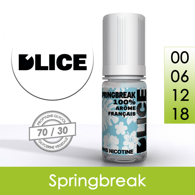 Eliquide SpringBreak DLICE  partir de 4,13  livr