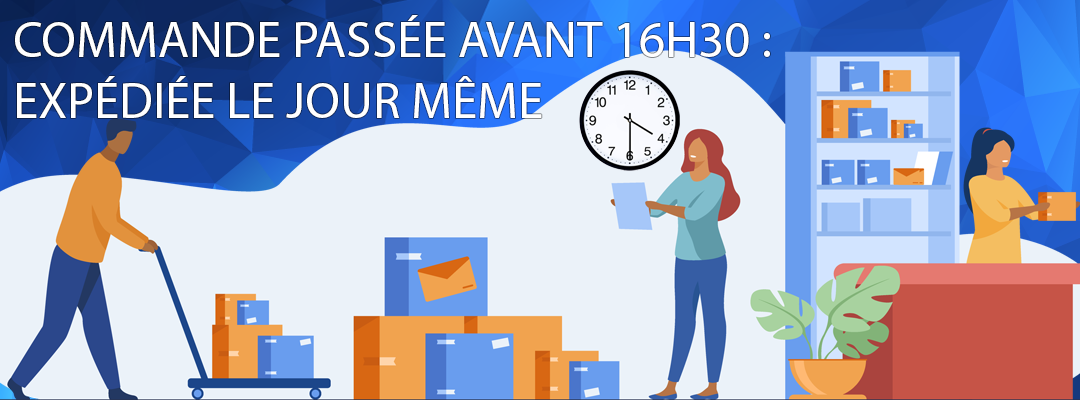 Commande expédiée le jour-même
