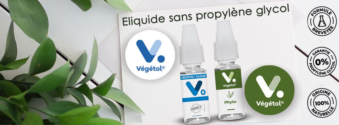 E-liquide Végétol sans propylène glycol